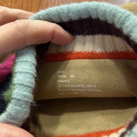 Coach Tatum suede multicolor wool boots sz 9 - Picture 8 of 8